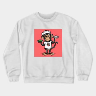 Monkey like a Cook Crewneck Sweatshirt